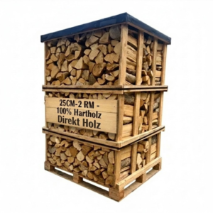 Brennholz 25 cm – Palette 2 RM
