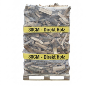 Brennholz 30 cm – Ballen auf Palette 2RM