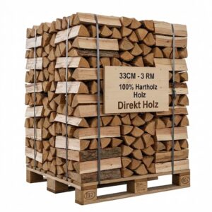 Brennholz 40 cm – Palette 2 RM – extra trocken