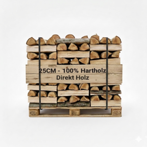Brennholz 25 cm – Palette 1,8RM – Extra Trocken & Ofenfertig